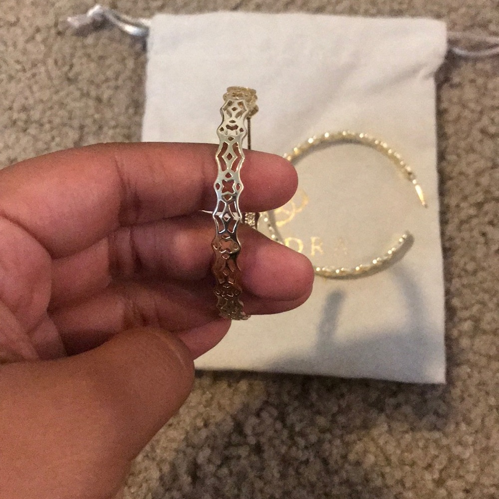 Limited edition Kendra Scott gold hoops